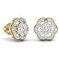 Twisted Floral Lab Grown Diamond Studs Earring