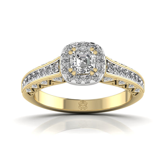 Beryl Solitaire Diamond Ring