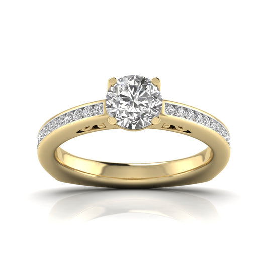 1 carat Solitaire Round Diamond Vintage Solitaire Ring