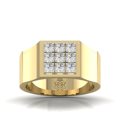 Urban Diamond Grid Ring