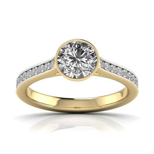 Bezel & Cluster Setting Diamond Ring