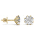 2 Carats Each Round Diamond 8 Prong Setting Studs Earring