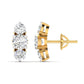 Round Cut Diamonds Triple Threat Drops Earrings