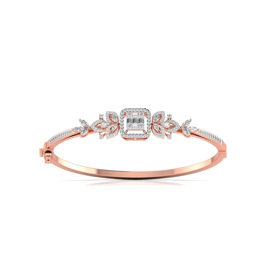 Fancy & Round Cut Diamonds Delicate Delights Bangle