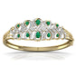 Green Pear Shape Diamond Bracelet For Her