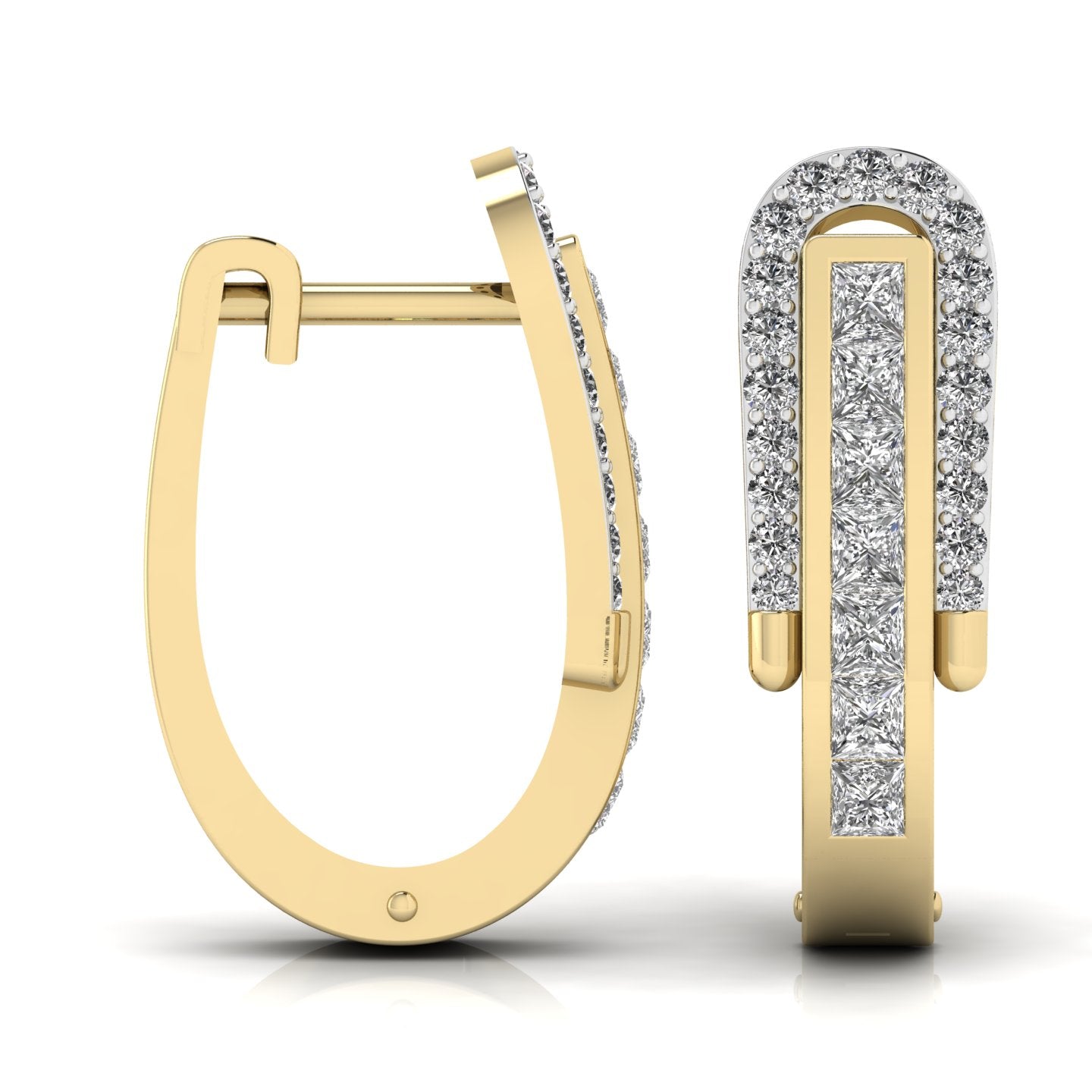 Round Cut Diamonds Halo Earring