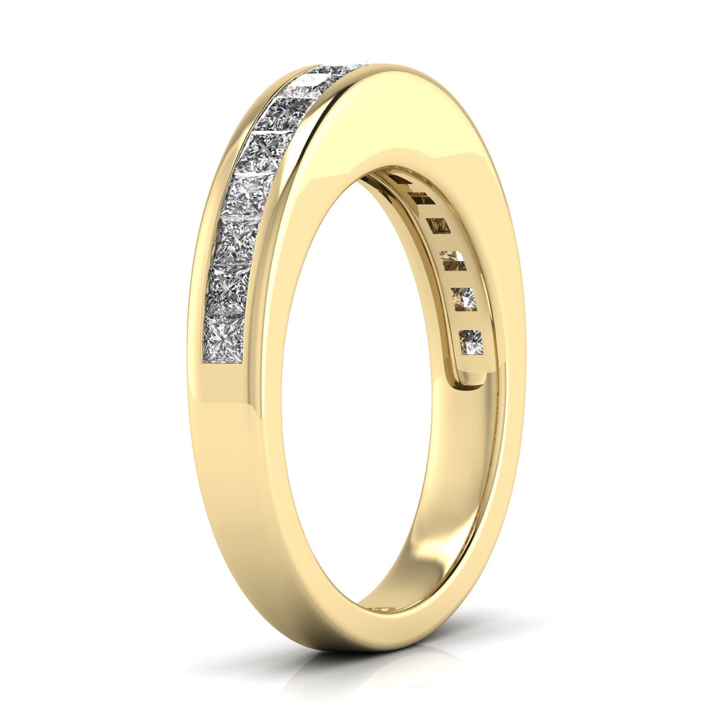 Princess Channel Set Diamond Ring