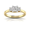 Classic Crescent Diamond Ring