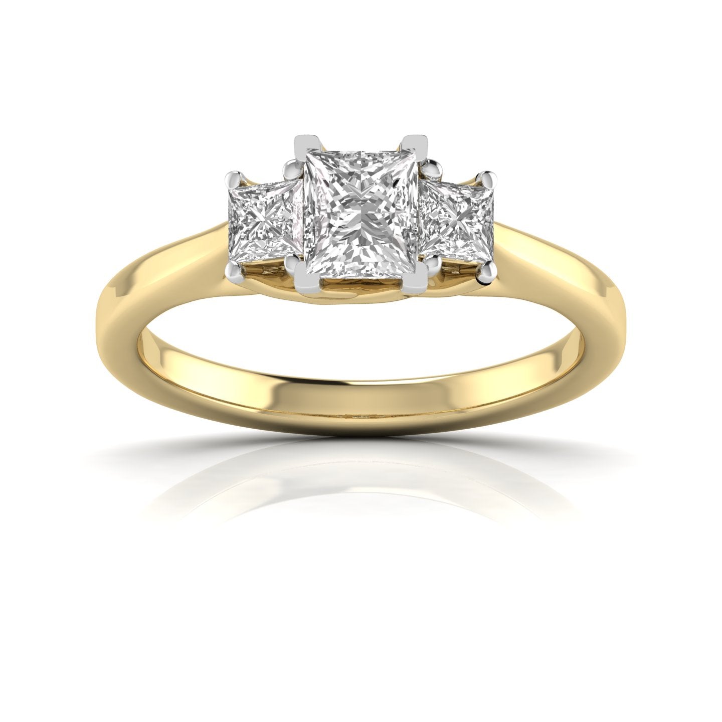 Classic Crescent Diamond Ring