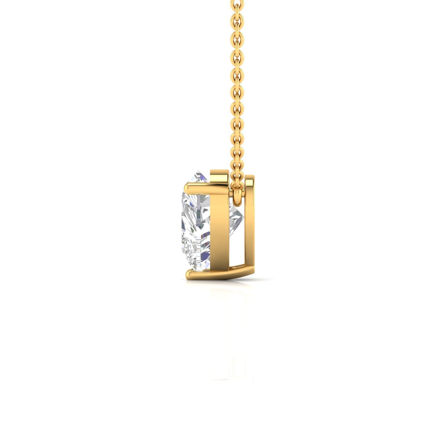 2.02 Carat Solitaire Heart Shape Diamond Pendant