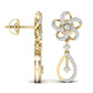 Round Cut Diamonds Dangler Earring