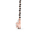 Luxurious Black Bead Mangalsutra with Triple Diamond Pendant