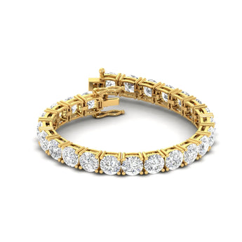 19 Carat Diamond Gold Tennis Bracelet Best lab grown diamond jewellery brand