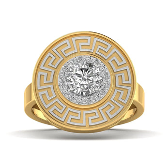 Buy Solitaire Halo Casual Diamond Ring at Ivana Jewels Best lab grown diamond jewellery brand