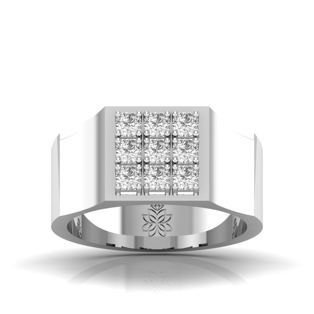 Urban Diamond Grid Ring