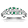 Green Pear Shape Diamond Bracelet For Her