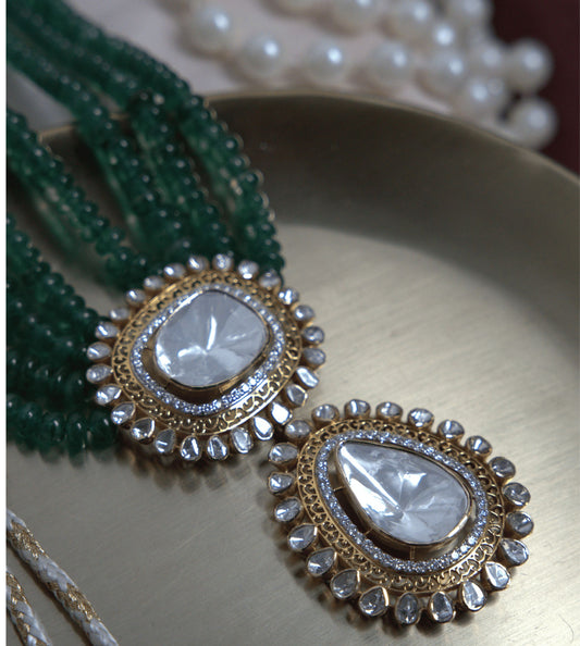 Rajwadi Polki Necklace