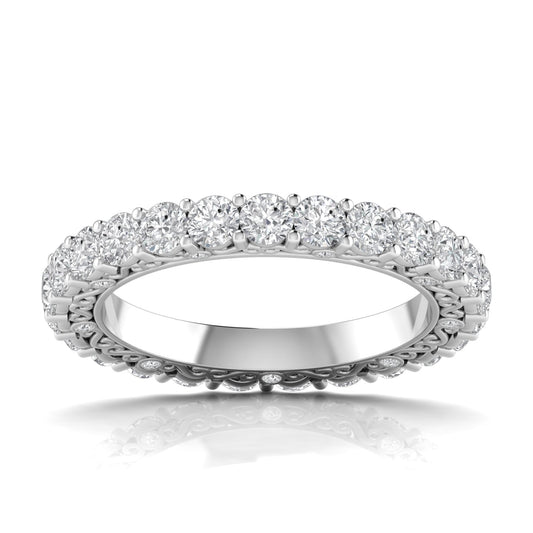 2.25 Carats Round Cut Eternity Ring