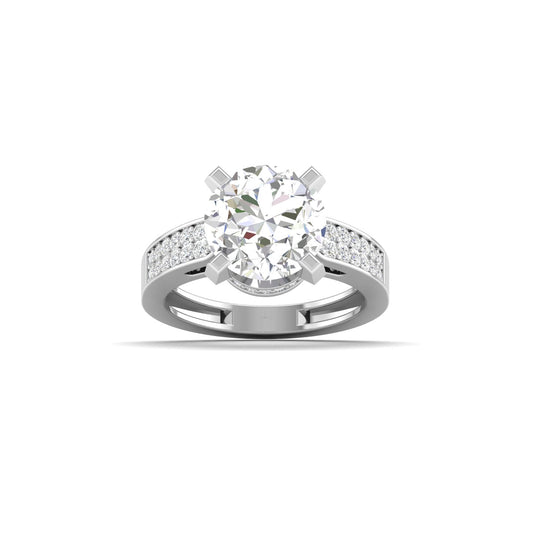 1.25 Ct Solitaire Diamond  Solid Gold Ring