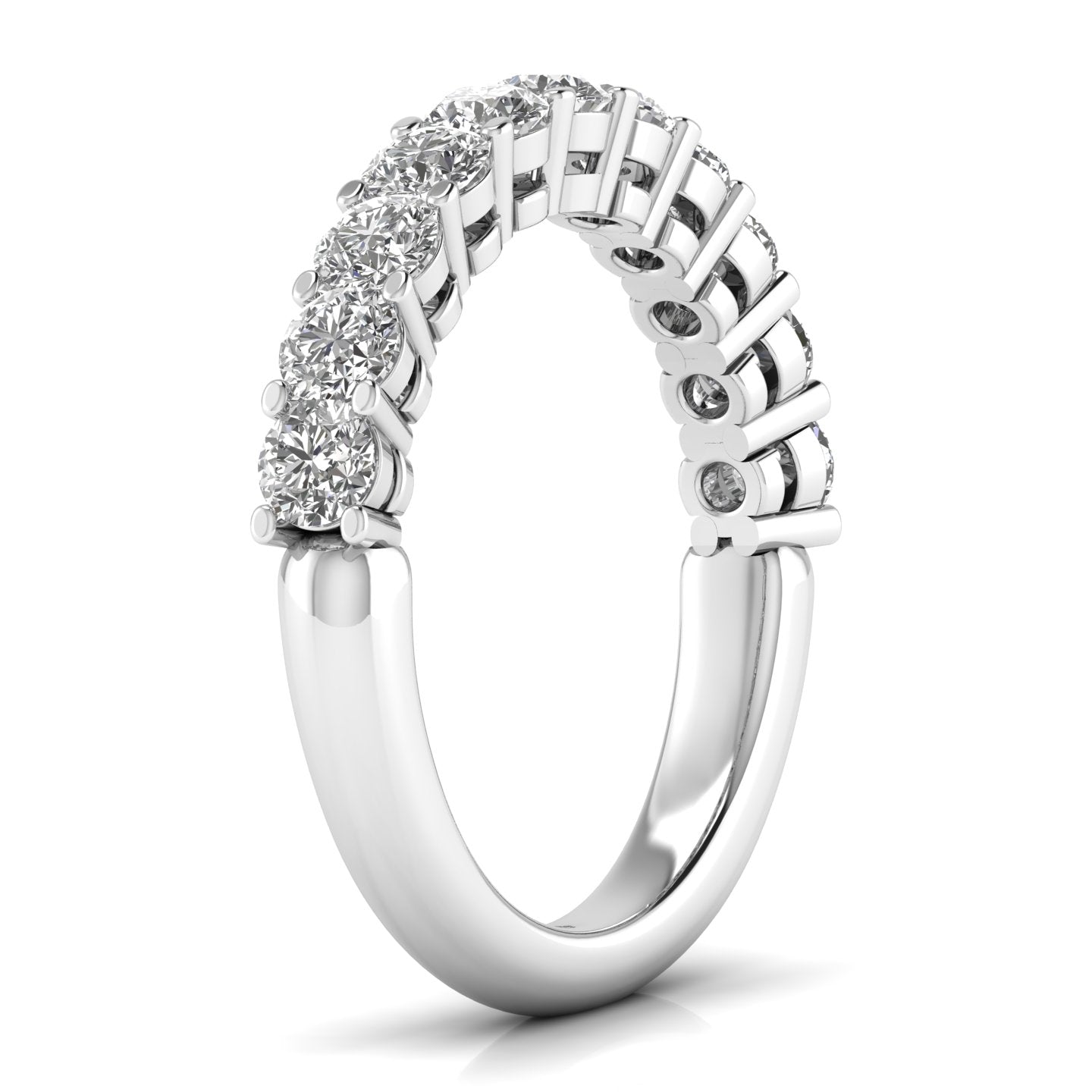 1.1 Carat Half Eternity Diamonds Band Ring