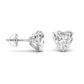 2 Carats Each Heart Shape Solitaire Diamond Three Prong Martini Setting Studs Earring