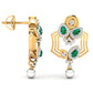 Fancy Pear Cut Emerald Diamond Stunning Earring