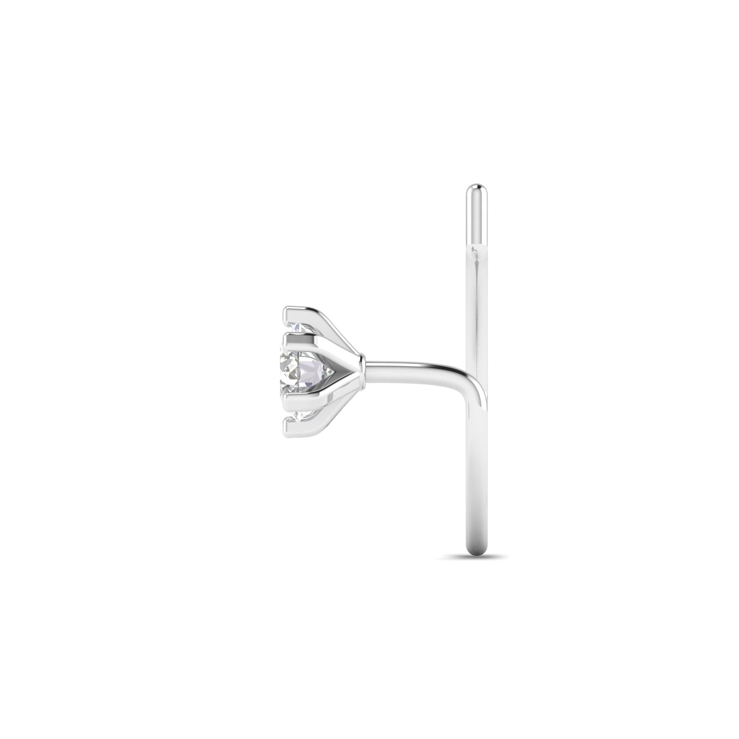 Nose Pin with Dazzling Diamond Accent