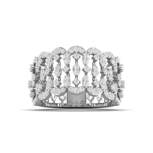 Baguette Diamond Eternity Ring with Modern Design