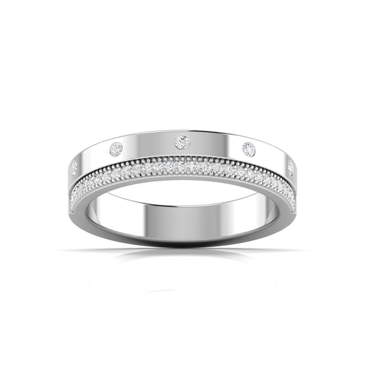 Round Diamonds Basel Setting Eternal Ring