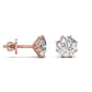 2 Carats Each Round Diamond 8 Prong Setting Studs Earring