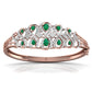 Green Pear Shape Diamond Bracelet For Her