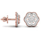 Twisted Floral Lab Grown Diamond Studs Earring