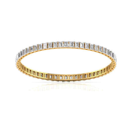 Emerald Cut Diamonds Emerald Elegance Bangle For Her