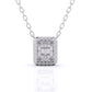 Baguette Diamond Pave Setting Pendant