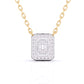 Baguette Diamond Pave Setting Pendant