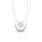 Double Strand Diamond Pendant