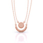 Double Strand Diamond Pendant