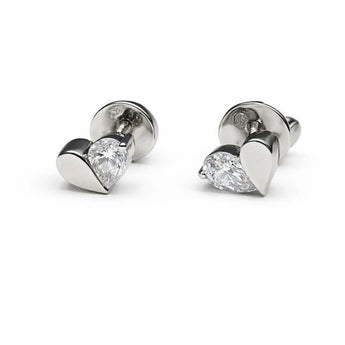 Elegant Pear Brilliant Cut Diamond Earrings