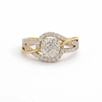 1.84 Ct Lab-Grown Diamond Elegant Crossover Ring