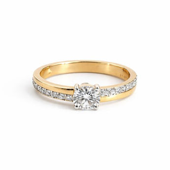 Round Diamond Double Halo Engagement Ring