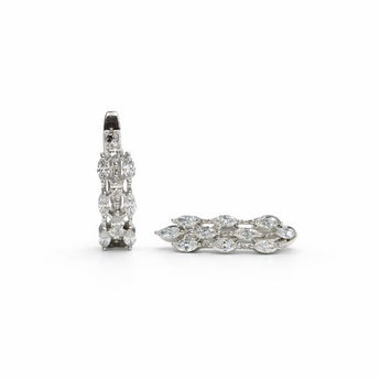 Marquise Cut Diamond Drop Earrings