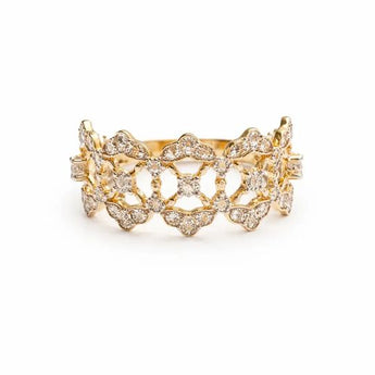 Chic Linked Motif Lab-Grown Diamond Fashion Ring