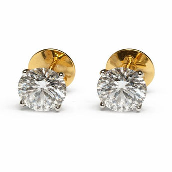 0.50 Carat Lab-Grown Diamond Solitaire Earrings