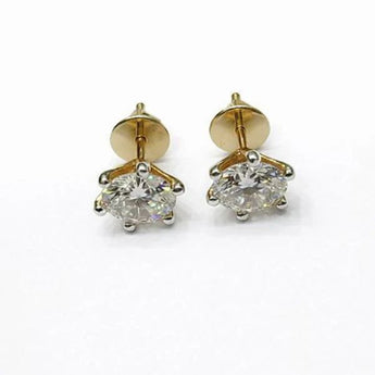2.0 Carat Each Round Brilliant Diamond Studs