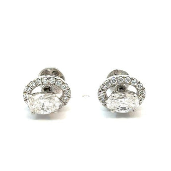 Minimalist Pear-Cut Diamond Open Teardrop Studs in Yellow Gold