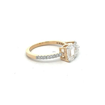 Emerald & Pear Diamond Cocktail Ring