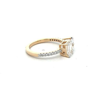 Emerald & Pear Diamond Cocktail Ring