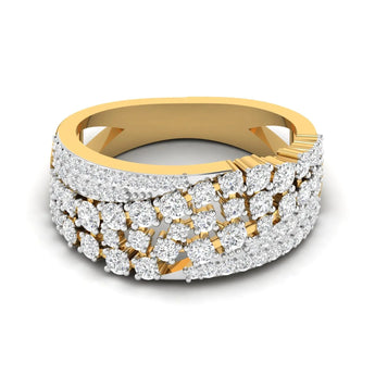 Abstract Cluster Diamond Ring Best lab grown diamond jewellery brand