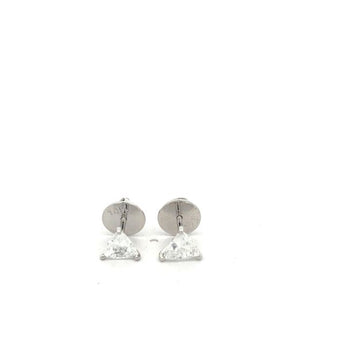 Dainty Trillion Cut Diamond Earrings