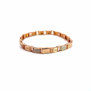 Buy Solitaire Diamond Gold Bracelet for Men | Ivana Jewels Best lab grown diamond jewellery brand